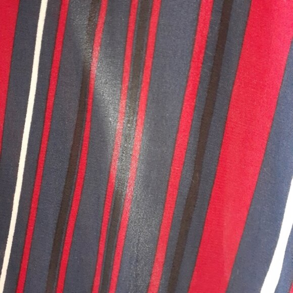 Zara Striped Navy and Red Midi Tunic Dress - Picture 13 of 16